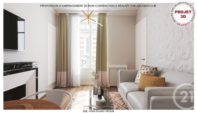 Appartement F3 à vendre - 3 pièces - 44.38 m2 - PARIS - 75014 - ILE-DE-FRANCE - Century 21 Actif Immobilier