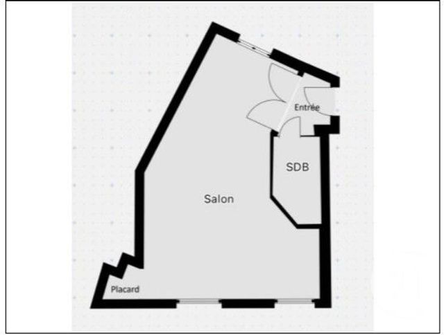 Appartement Studio à vendre - 1 pièce - 28.1 m2 - PARIS - 75014 - ILE-DE-FRANCE - Century 21 Actif Immobilier