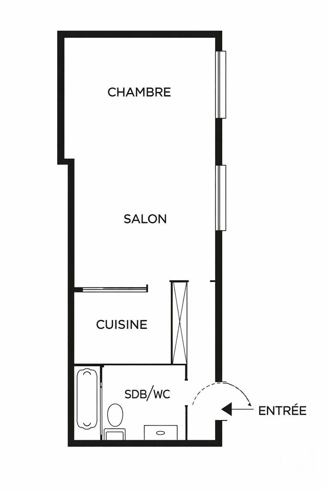 Appartement Studio à vendre - 1 pièce - 28.53 m2 - PARIS - 75005 - ILE-DE-FRANCE - Century 21 Actif Immobilier